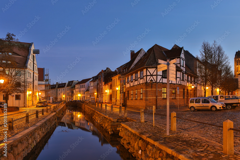 The old town of Wismar, Germany.