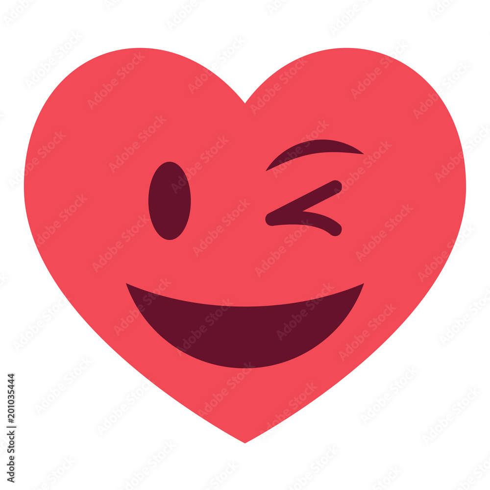 Herz Emoji zwinkernd Herz Emoji zwinkernd