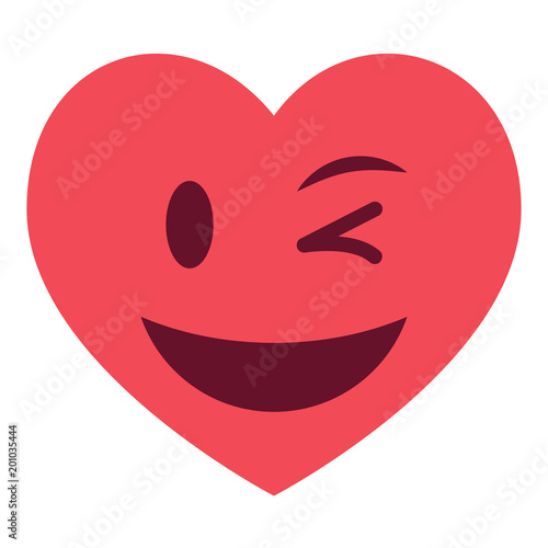 Herz Emoji zwinkernd