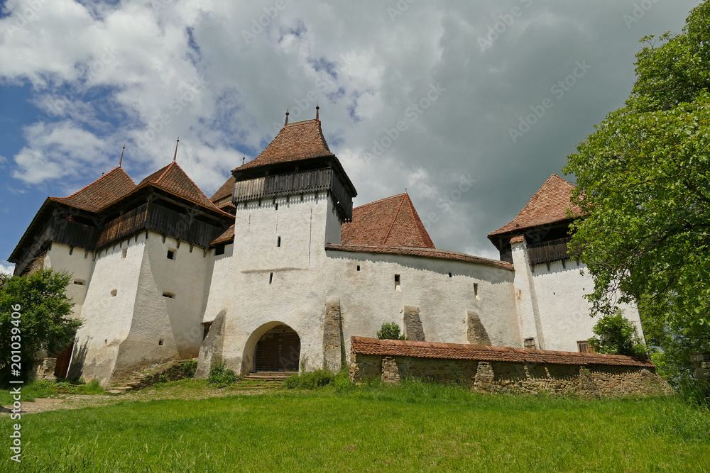 Romania, the fortified church in the village Viscri