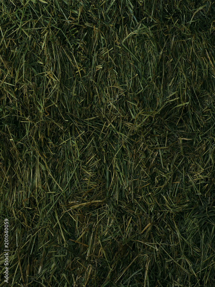 Vertically Bales Of Cereal Straw And Hay Dark Background Agricultural