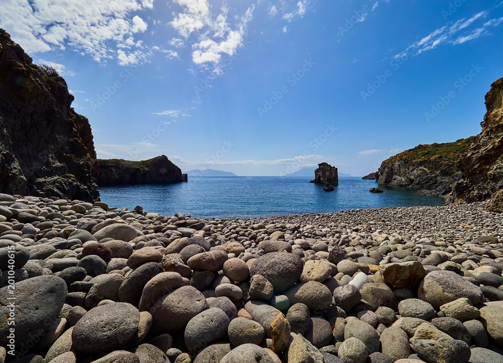 Coast of the Panarea island, Aeolian islands, Sicily, Italy
