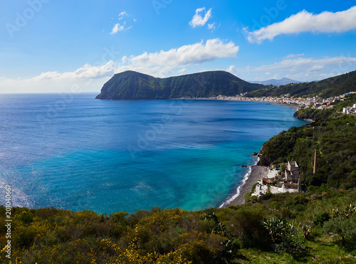 Beautiful Coast of Lipari, Aeolian islands, Sicily, Italy
