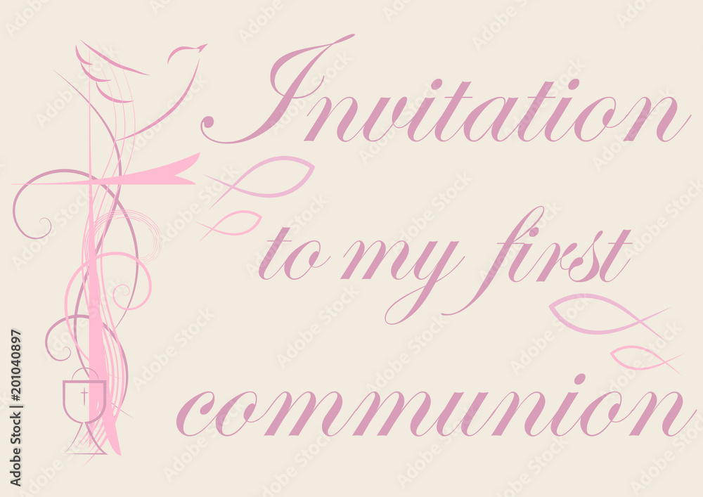 Invitation to my first communion