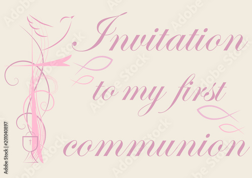 Invitation to my first communion