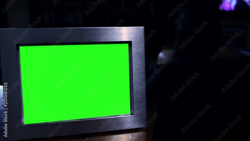 Photo Frame Green Screen. You can replace green screen with the footage