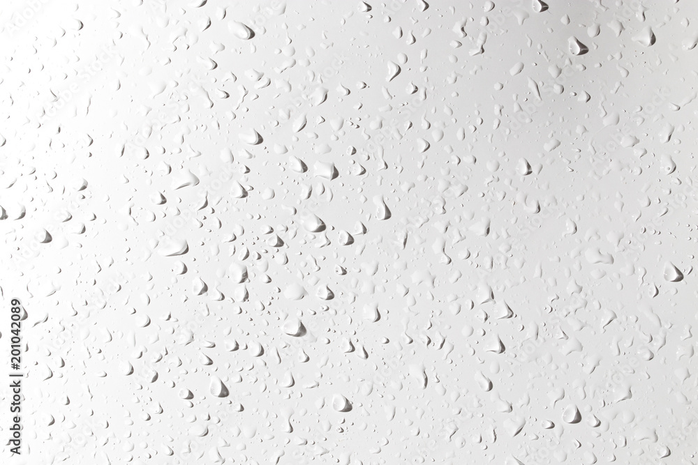 Drops of water with shadow on white background Drops of water with shadow on white background