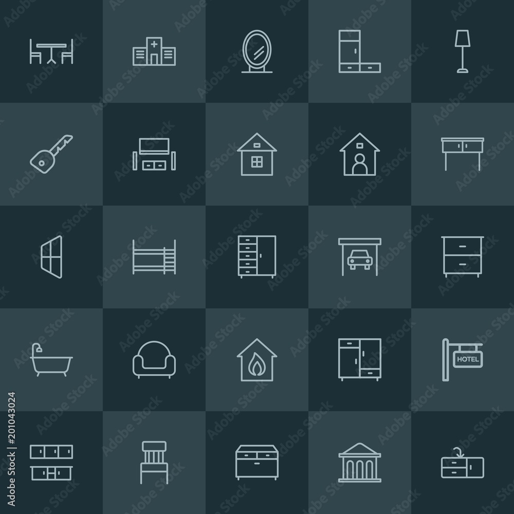 Modern Simple Set of buildings, furniture Vector outline Icons. ..Contains such Icons as double, furniture, business, closet, vintage and more on dark background. Fully Editable. Pixel Perfect. Modern Simple Set of buildings, furniture Vector outline Icons. ..Contains such Icons as double, furniture, business, closet, vintage and more on dark background. Fully Editable. Pixel Perfect.