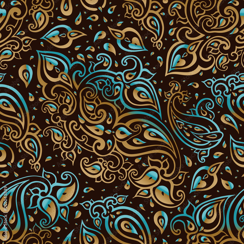 Paisley background. Hand Drawn ornament. Vector illustration Paisley background. Hand Drawn ornament. Vector illustration