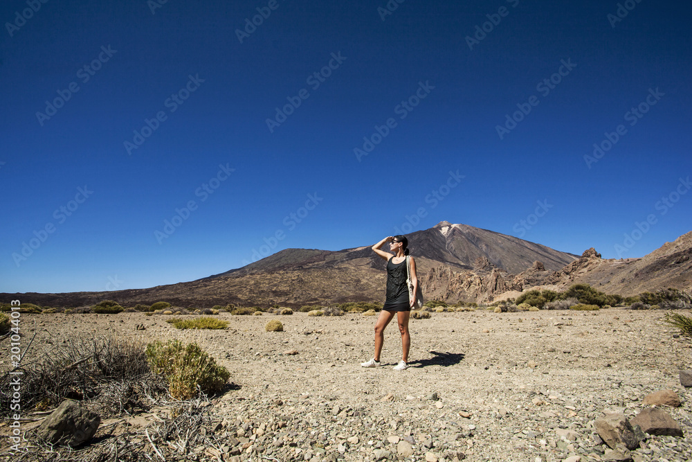 View of volcano Mount Teide