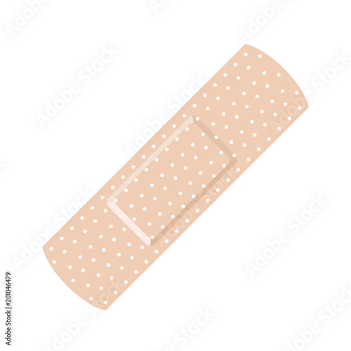 adhesive plaster isolated on white background