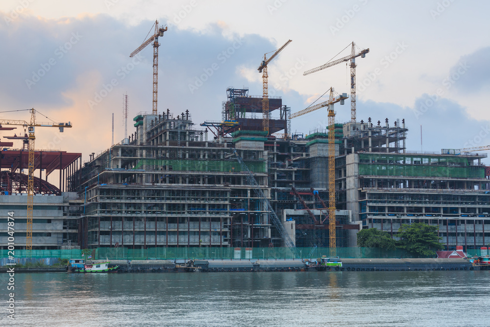 construction site of new government house , parliament, Thailand