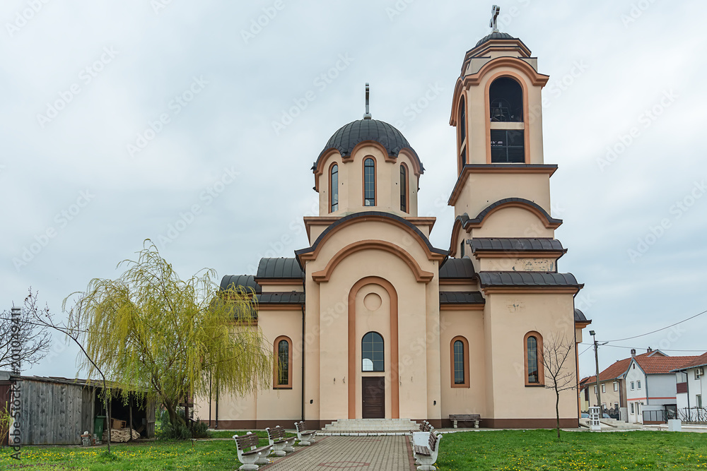 Belgrade, Serbia April 07, 2018: Orthodox Church of Sv. Avakuma and Paisiya on Altina, Belgrade.
