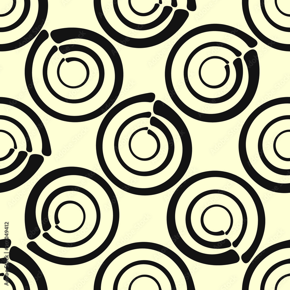 seamless vector abstract background rings hand-drawn seamless vector abstract background rings hand-drawn