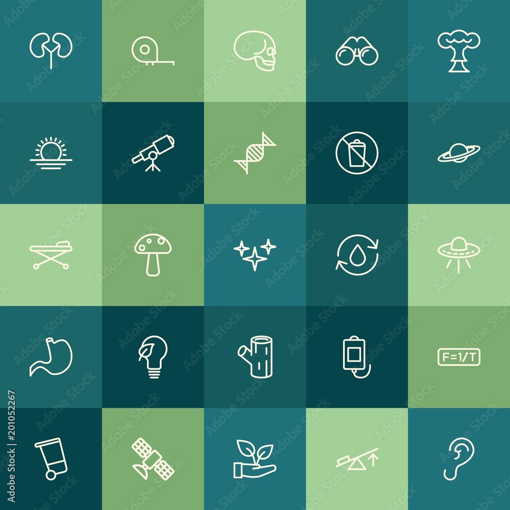 Modern Simple Set of health, science, nature Vector outline Icons. ..Contains such Icons as earth, can, meter, technology, bin, eco and more on green background. Fully Editable. Pixel Perfect. Modern Simple Set of health, science, nature Vector outline Icons. ..Contains such Icons as earth, can, meter, technology, bin, eco and more on green background. Fully Editable. Pixel Perfect.