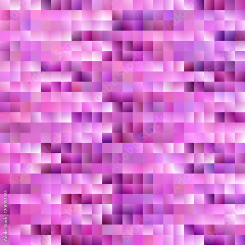 Abstract gradient square background - modern mosaic vector design from pink colored squares