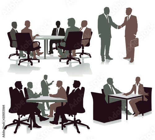 Beratung im Büro, Illustration