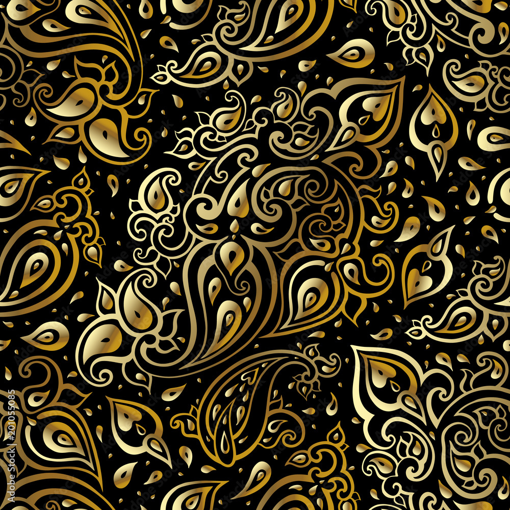 Paisley background. Hand Drawn ornament. Vector illustration Paisley background. Hand Drawn ornament. Vector illustration