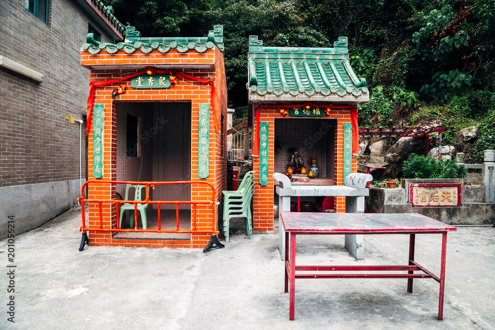 Tin Hau Temple at Lamma island sea village in Hong Kong Tin Hau Temple at Lamma island sea village in Hong Kong