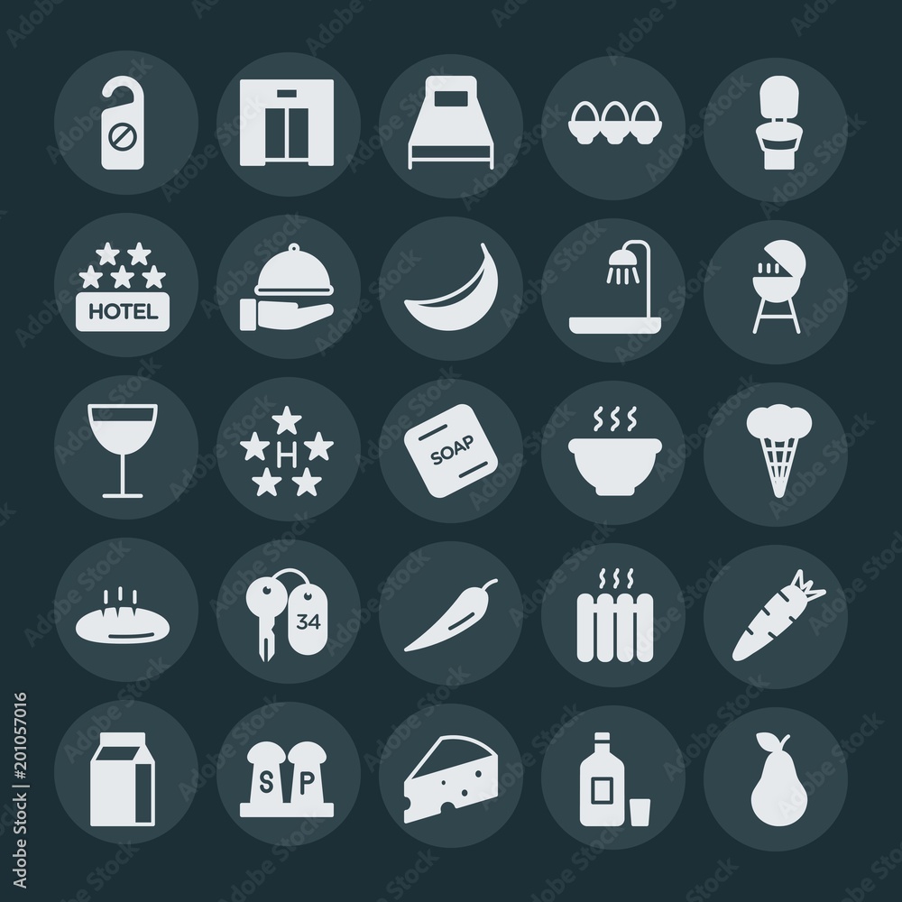 Modern Simple Set of food, hotel, drinks Vector fill Icons. ..Contains such Icons as fresh, cheese, glass, food, hotel, home, hotel, room and more on dark background. Fully Editable. Pixel Perfect. Modern Simple Set of food, hotel, drinks Vector fill Icons. ..Contains such Icons as fresh, cheese, glass, food, hotel, home, hotel, room and more on dark background. Fully Editable. Pixel Perfect.