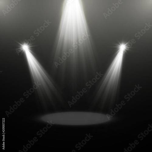 Vector spotlight. Light effect.Vector illustration