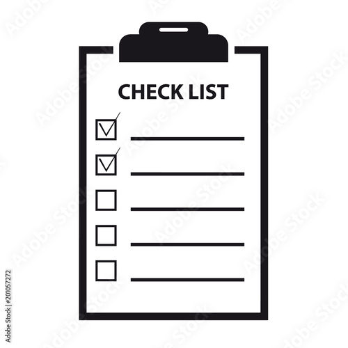 Business Cecklist - Vector Illustration - Isolated On White Background