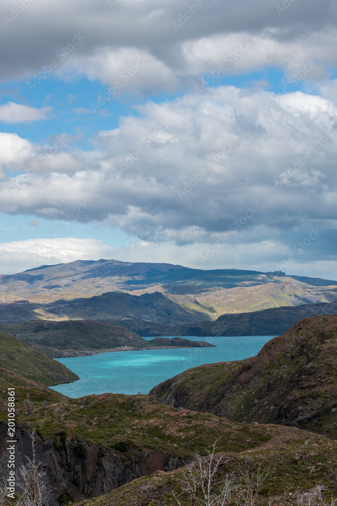 Glacier Lake Nestled in Patagonia 