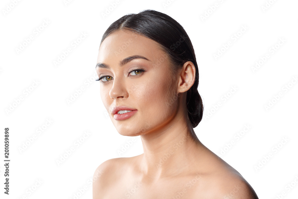 Beauty Woman face Portrait. Beautiful Spa model Girl with Perfect Fresh Clean Skin. Beauty Woman face Portrait. Beautiful Spa model Girl with Perfect Fresh Clean Skin.