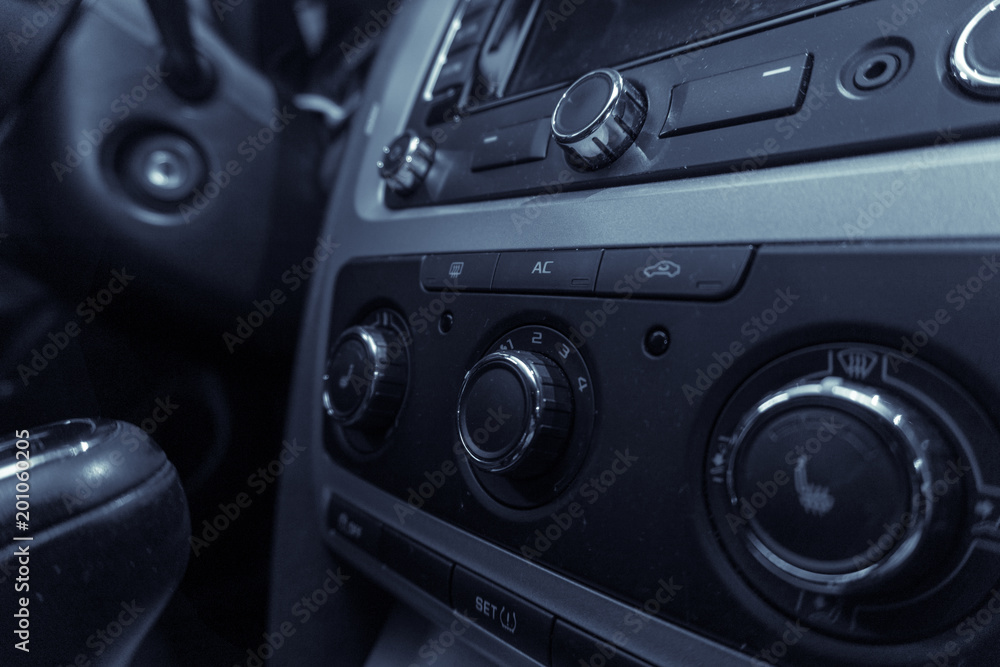 Interior view of a car. A car interior of a modern sports car Interior view of a car. A car interior of a modern sports car