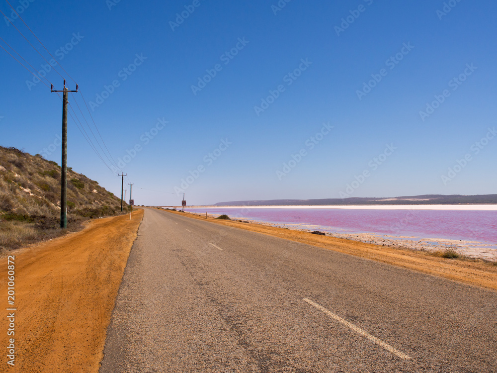Pink Lake, Port Gregory drive, Western Australia