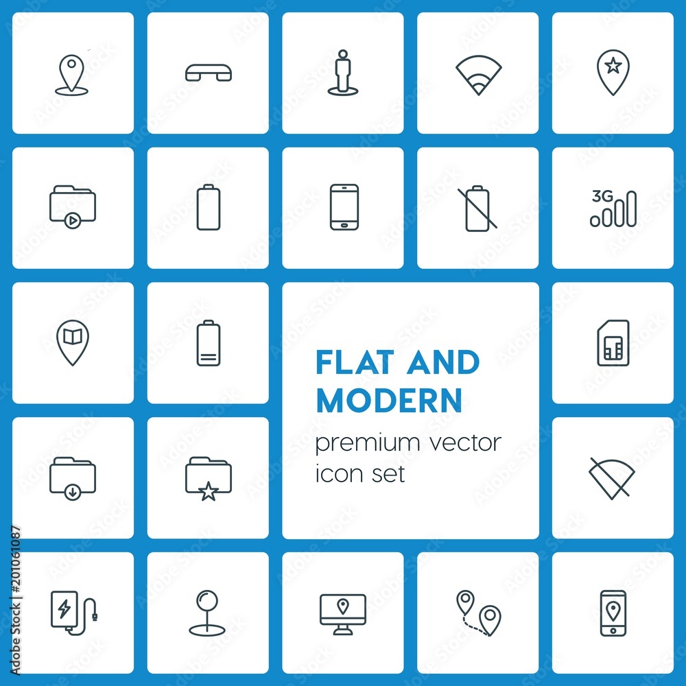 Modern Simple Set of location, folder, mobile Vector outline Icons. ..Contains such Icons as route, road, map, vector, usb, wireless and more on dark background. Fully Editable. Pixel Perfect Modern Simple Set of location, folder, mobile Vector outline Icons. ..Contains such Icons as route, road, map, vector, usb, wireless and more on dark background. Fully Editable. Pixel Perfect