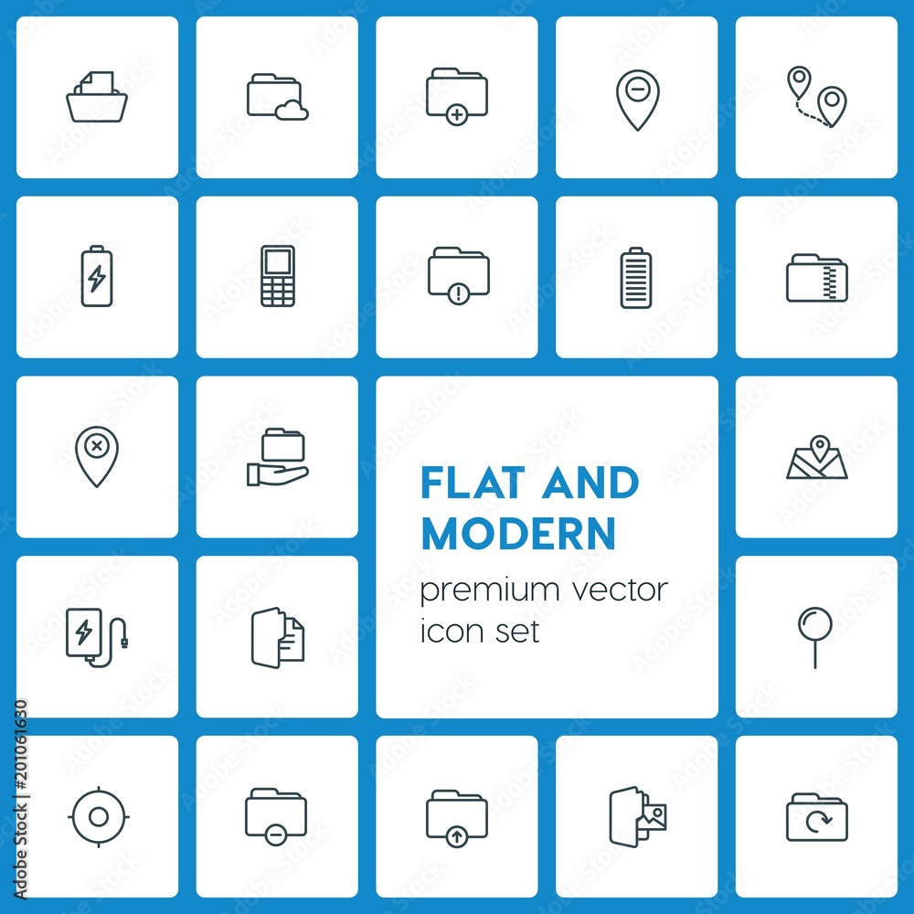 Modern Simple Set of location, folder, mobile Vector outline Icons. ..Contains such Icons as data, add, cell, error, energy, data, map and more on dark background. Fully Editable. Pixel Perfect Modern Simple Set of location, folder, mobile Vector outline Icons. ..Contains such Icons as data, add, cell, error, energy, data, map and more on dark background. Fully Editable. Pixel Perfect