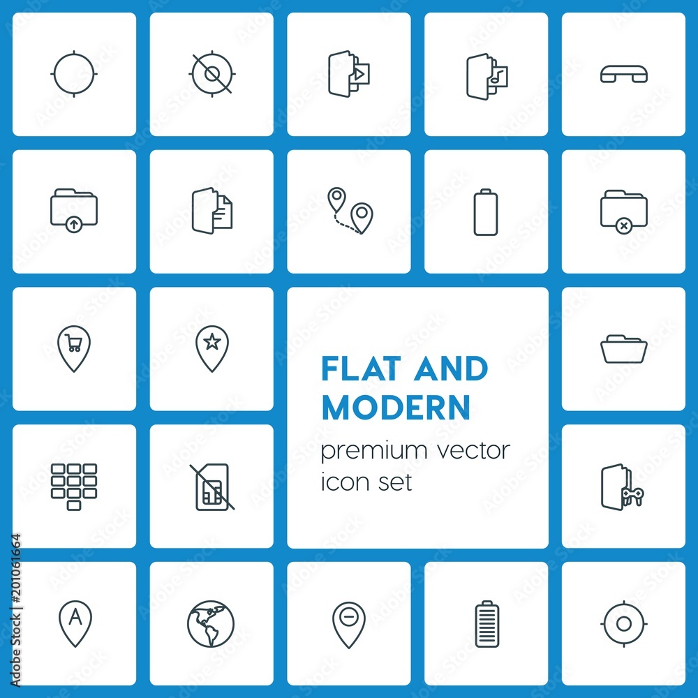 Modern Simple Set of location, folder, mobile Vector outline Icons. ..Contains such Icons as globe, location, marketing, location, end and more on dark background. Fully Editable. Pixel Perfect Modern Simple Set of location, folder, mobile Vector outline Icons. ..Contains such Icons as globe, location, marketing, location, end and more on dark background. Fully Editable. Pixel Perfect