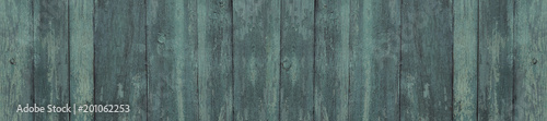 panorama old green painted wooden board