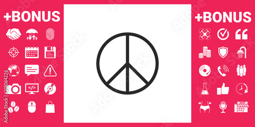 Peace sign symbol