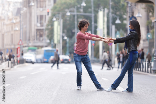 West Coast Swing dancers