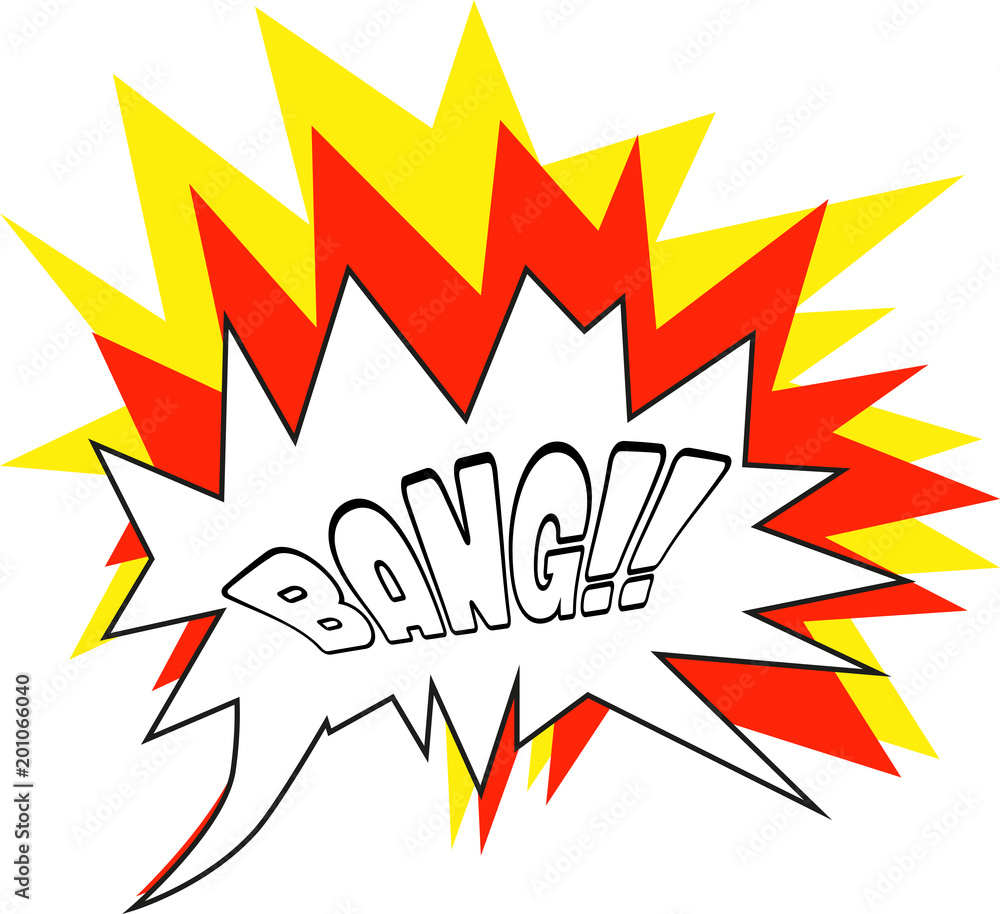 A comic with the write BANG!! and red and yellow flames surrounding it - Vector A comic with the write BANG!! and red and yellow flames surrounding it - Vector