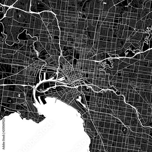 Area map of Melbourne, Australia