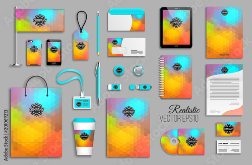 Corporate identity template set.