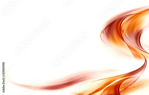 abstract futuristic background with golden waves