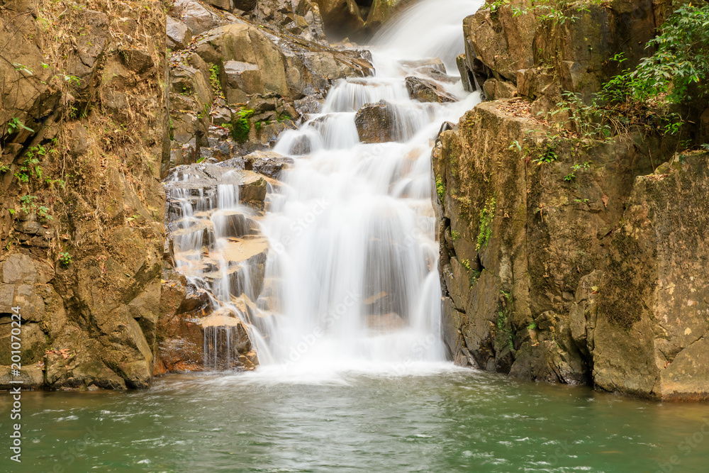 Namtok Phlio waterfall in Chanthaburi, east of Thailand