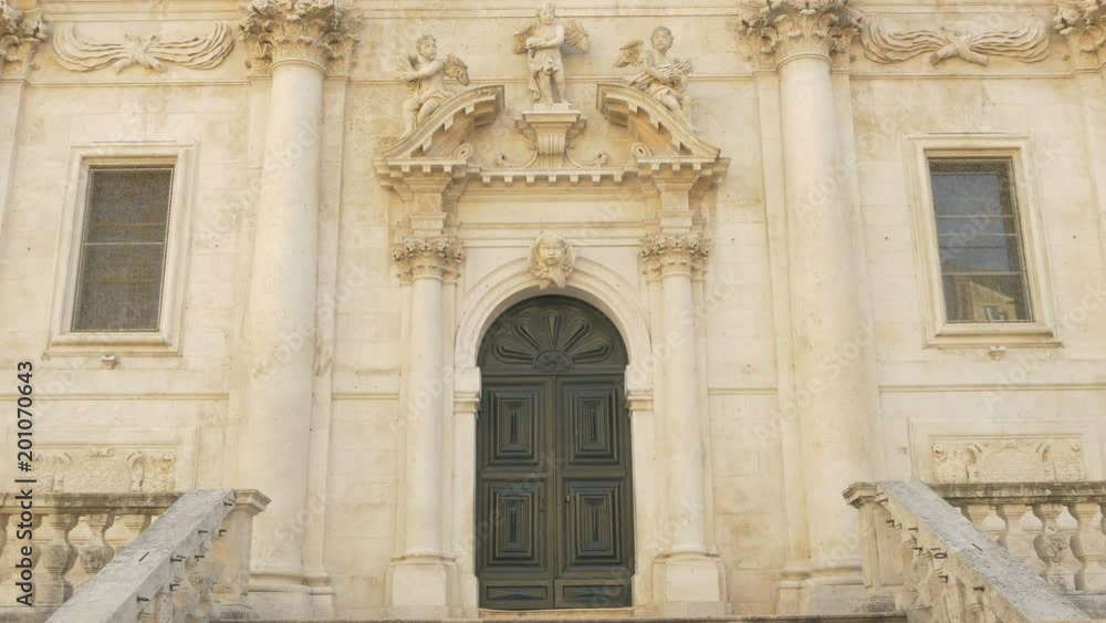 The Saint Blaise Church's door in Dubrovnik The Saint Blaise Church's door in Dubrovnik