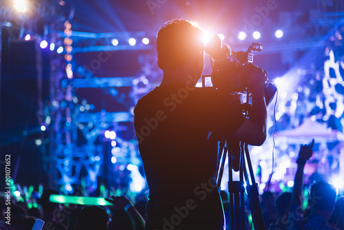 Cameraman shooting video production camera videographer © sorapop