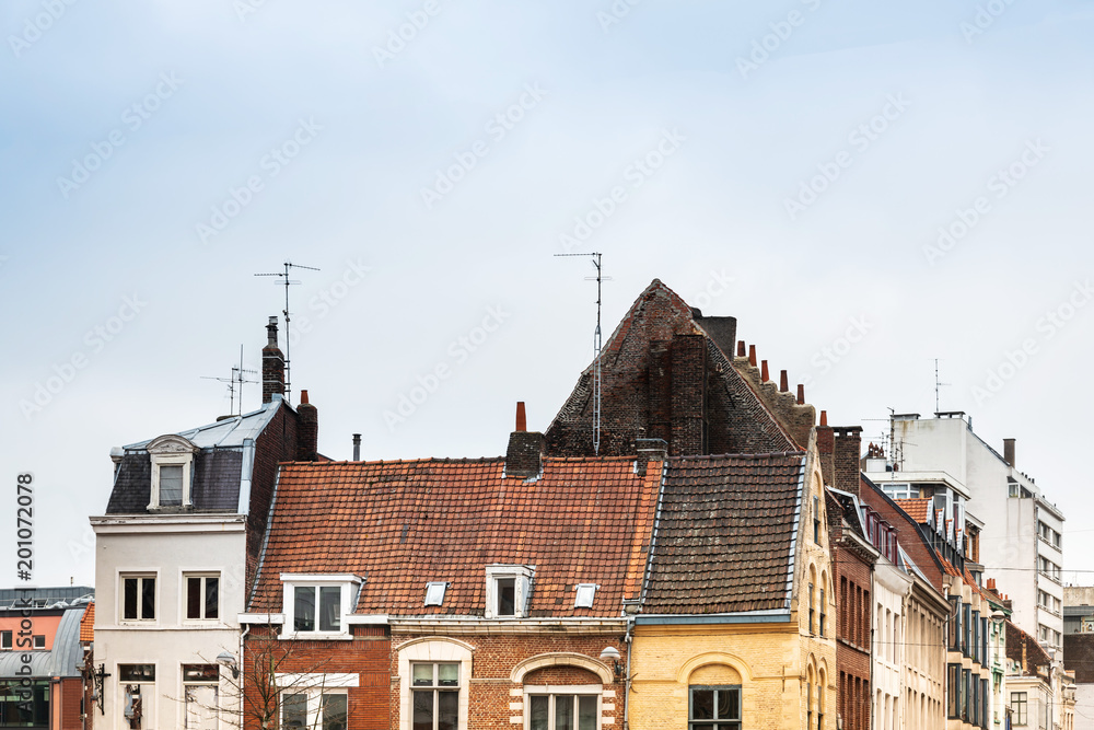 Obraz premium antique building view in Old Town Lille, France