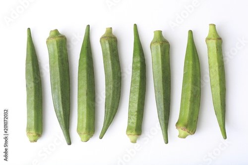Quadro su tela Image shot of okra
