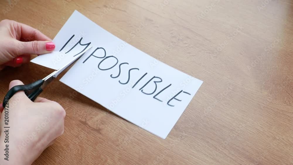Making word impossible into possible by separating first letters Making word impossible into possible by separating first letters