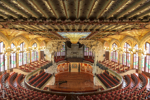 Palace of Catalan music in Barcelona, Catalonia, Spain photo