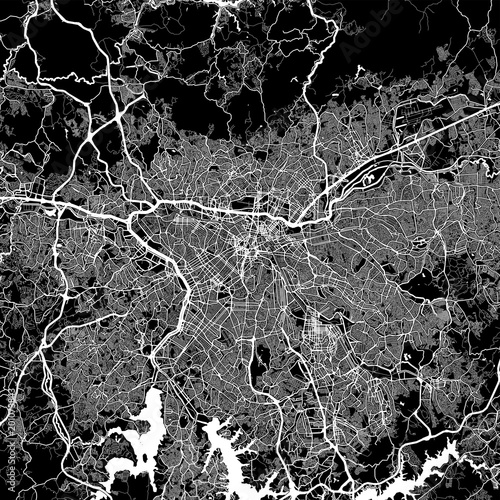Fotografie Area map of São Paulo, Brazil