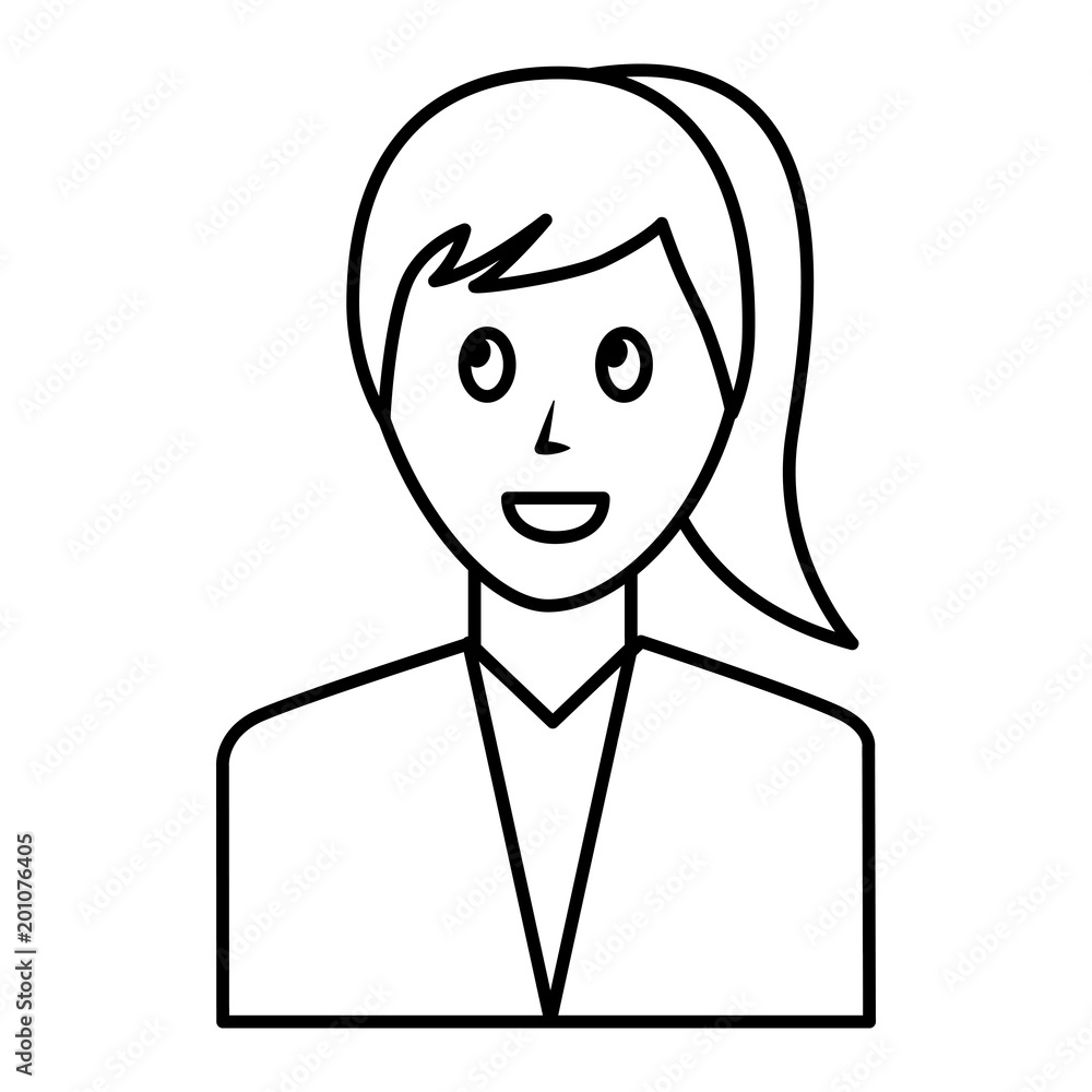 elegant businesswoman avatar character vector illustration design elegant businesswoman avatar character vector illustration design