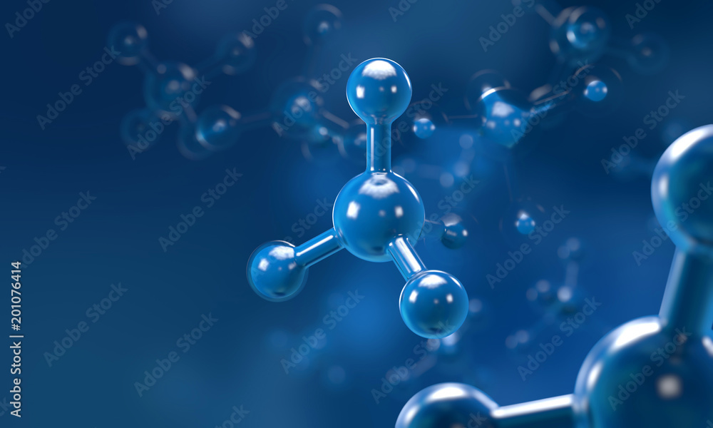 Molecule or atom structure, science background Molecule or atom structure, science background